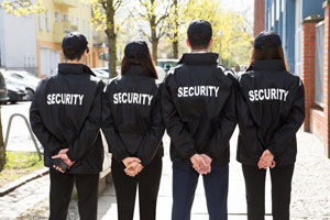 Picture of security team wearing jackets